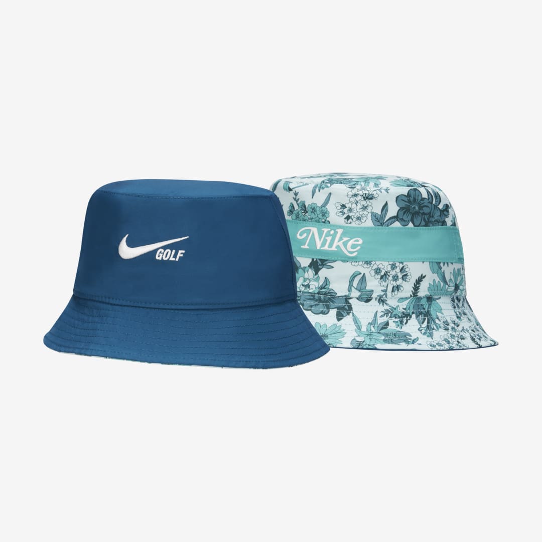 Nike Dri-fit Reversible Golf Bucket Hat In Marina,summit White