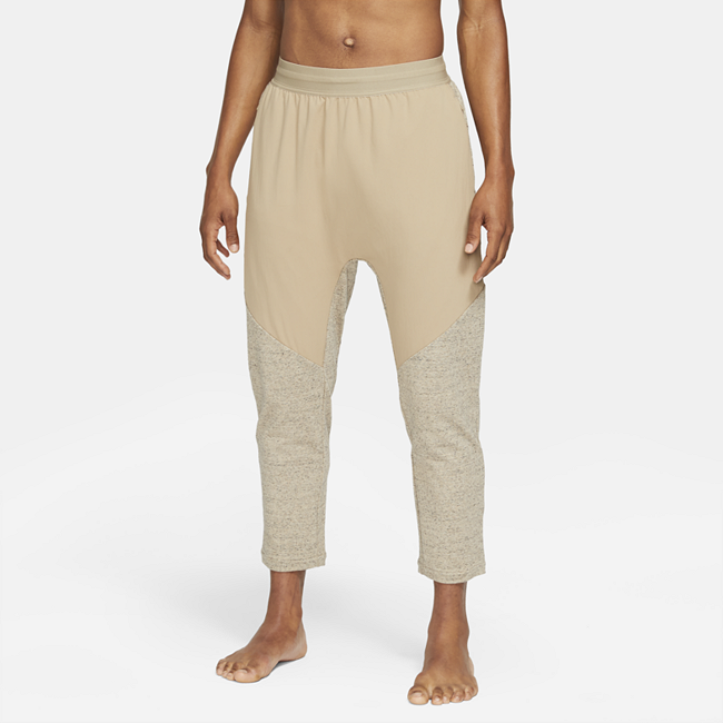 фото Мужские брюки nike yoga dri-fit - коричневый