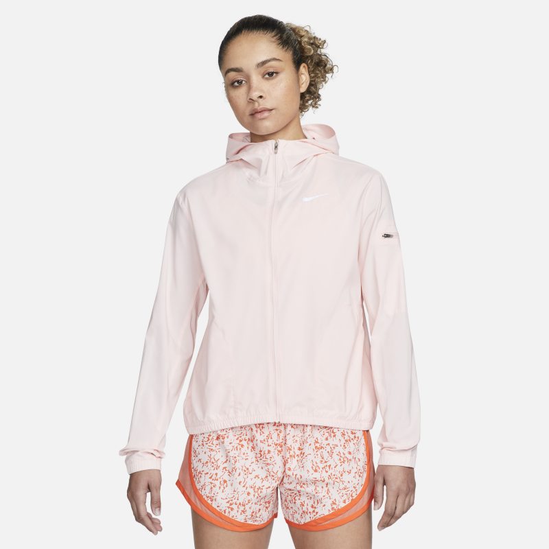 Damska kurtka z kapturem do biegania Nike Impossibly Light - Różowy