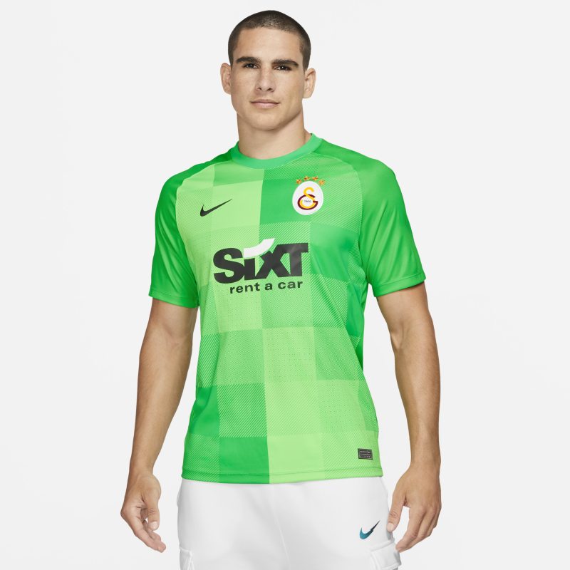 Nike - Męska koszulka piłkarska z krótkim rękawem galatasaray goalkeeper - zieleń