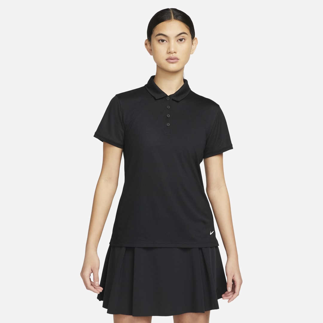 Shop Nike Women's Dri-fit Victory Golf Polo In Black