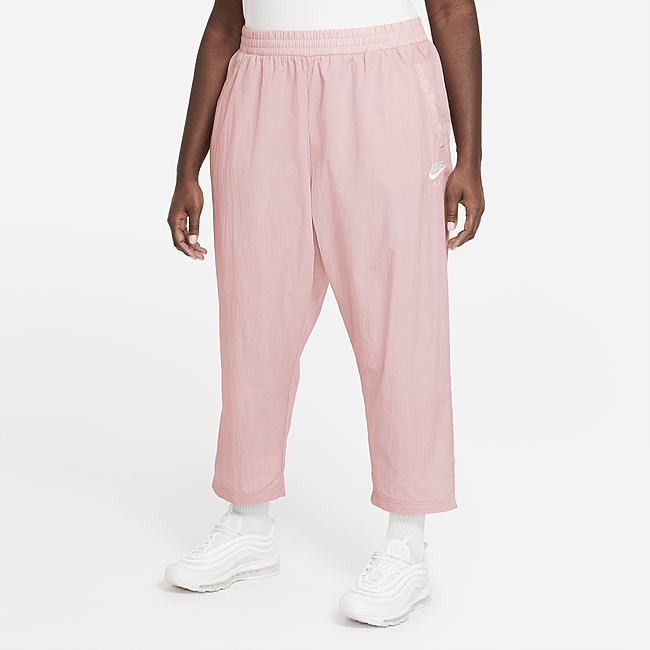 фото Женские брюки из тканого материала nike air (большие размеры) - розовый