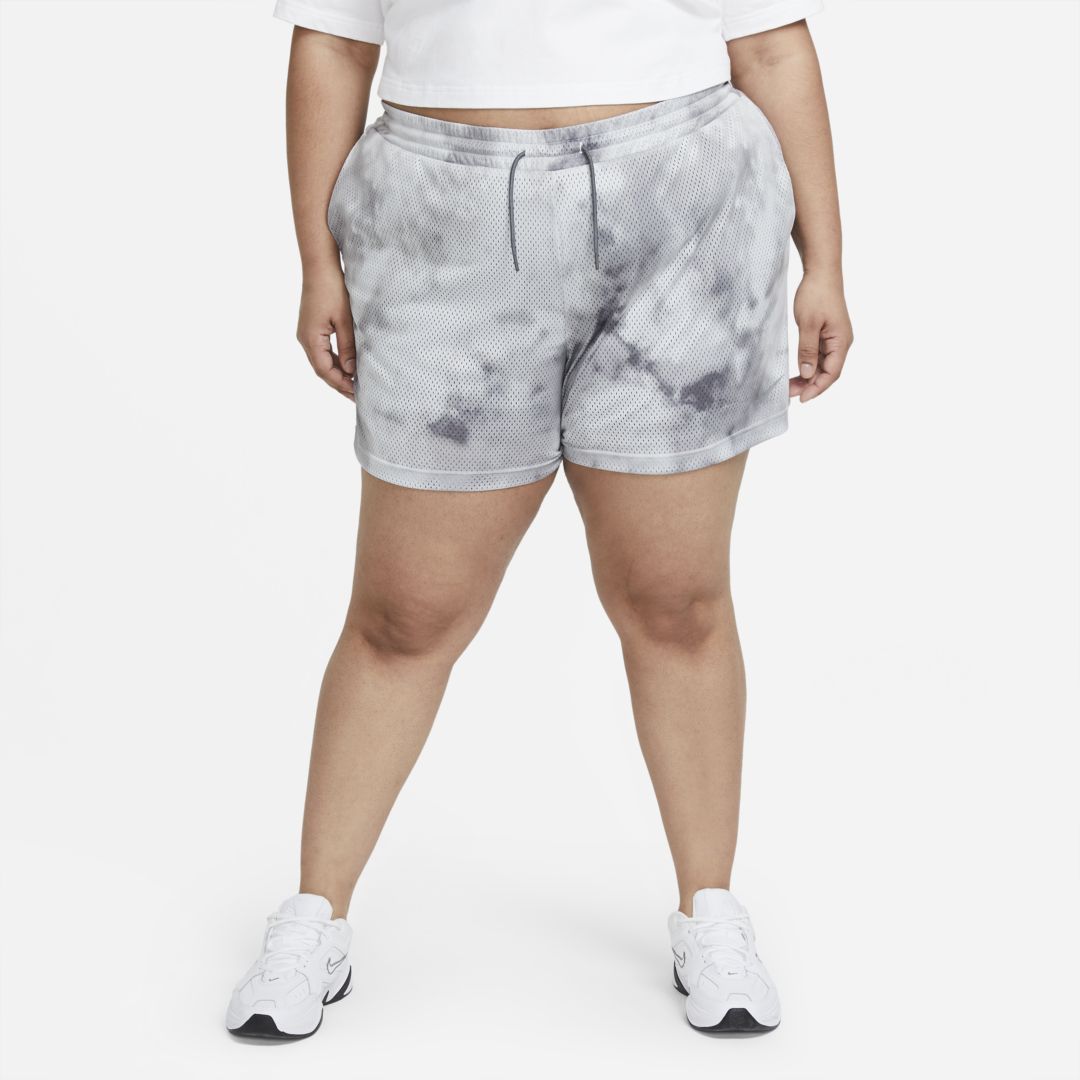 Nike Women's  Sportswear Icon Clash Shorts (plus Size) In Grey