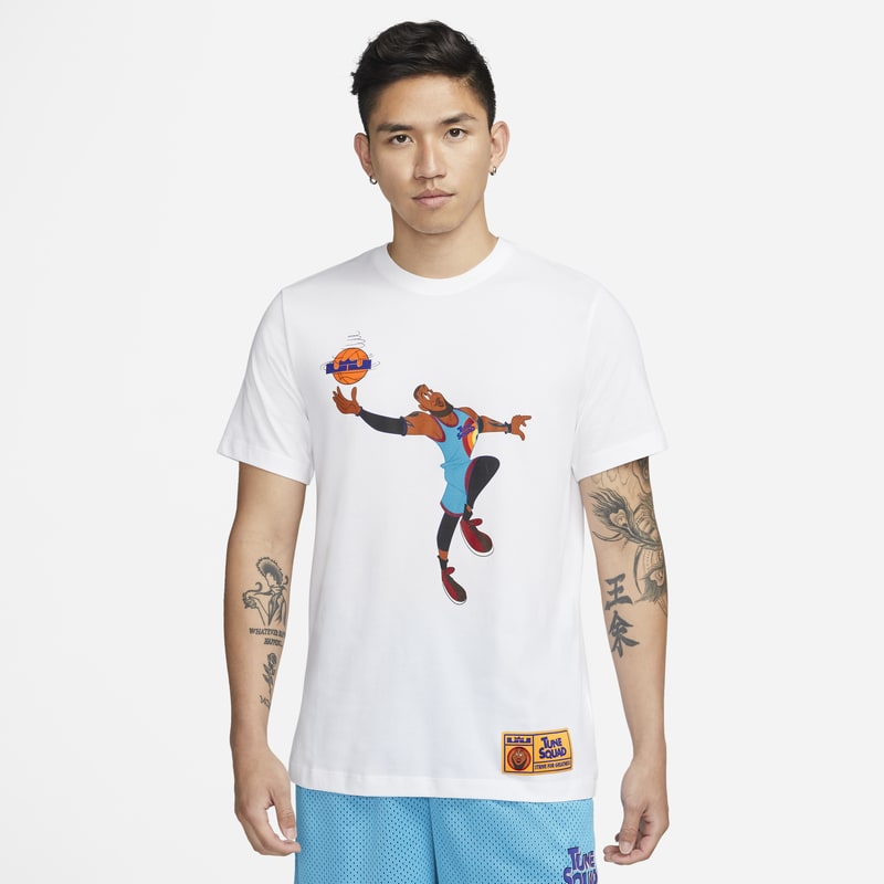 Męski T-shirt do koszykówki LeBron x Space Jam: A New Legacy Nike Dri-FIT - Biel