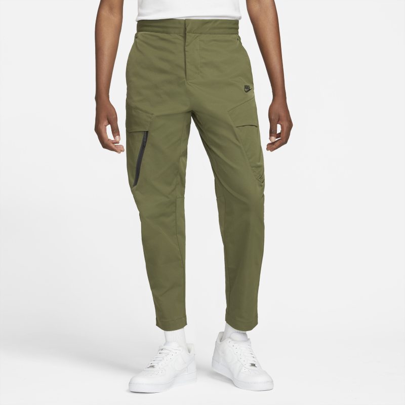 Męskie spodnie utility z tkaniny bez podszewki Nike Sportswear Tech Essentials - Zieleń