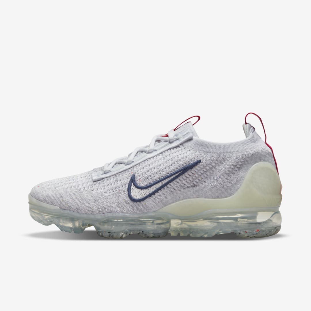 Nike Air Vapormax 2021 Flyknit Women's Shoes In Photon Dust,midnight Navy,mystic Hibiscus,white