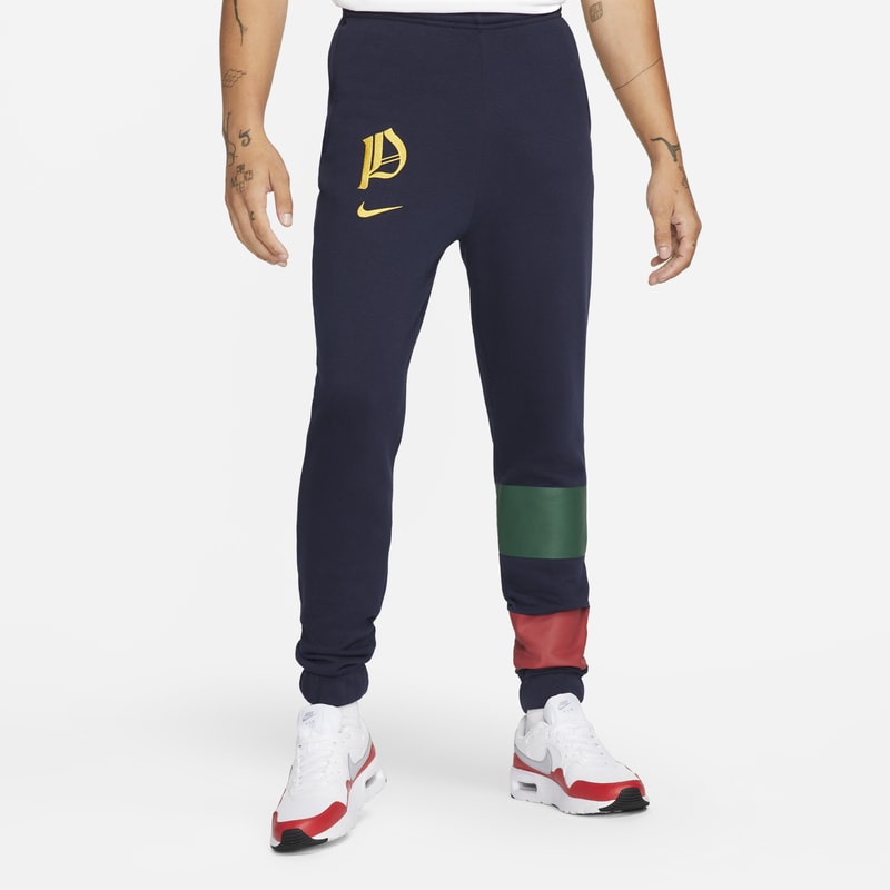 Portugal Men's Fleece Football Pants - Blue