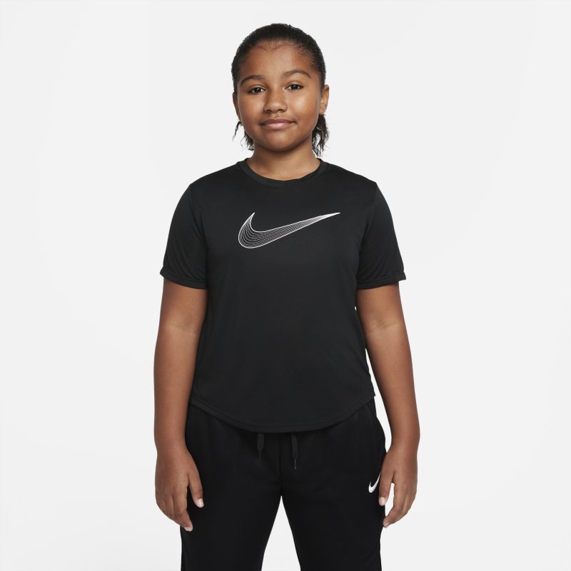 Nike Dri-FIT One Camiseta de entrenamiento de manga corta - Niña - Negro Nike