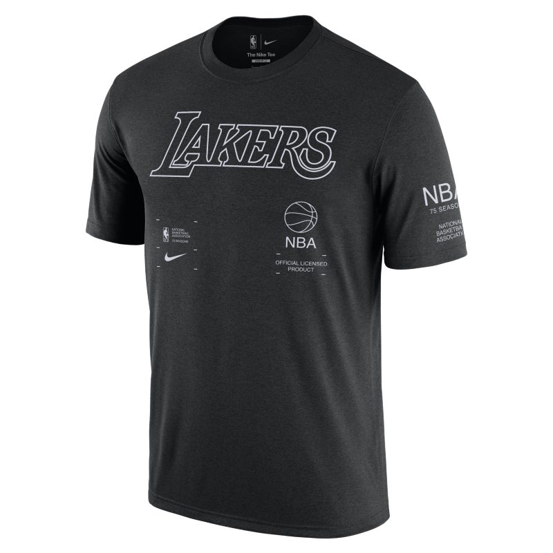 T-shirt męski Nike NBA Los Angeles Lakers Courtside - Czerń