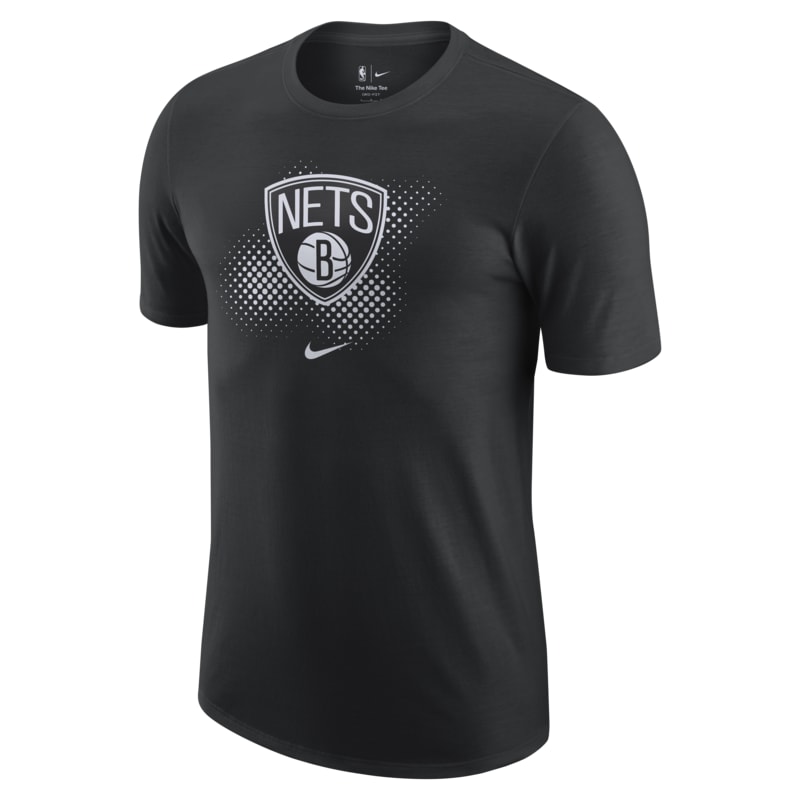 Brooklyn Nets Logo Men's Nike Dri-FIT NBA T-Shirt - Black