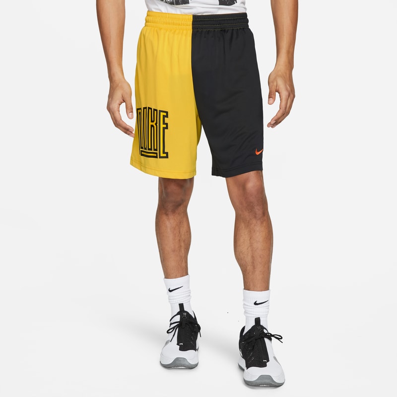 Męskie spodenki do koszykówki Nike Dri-FIT - Żółć