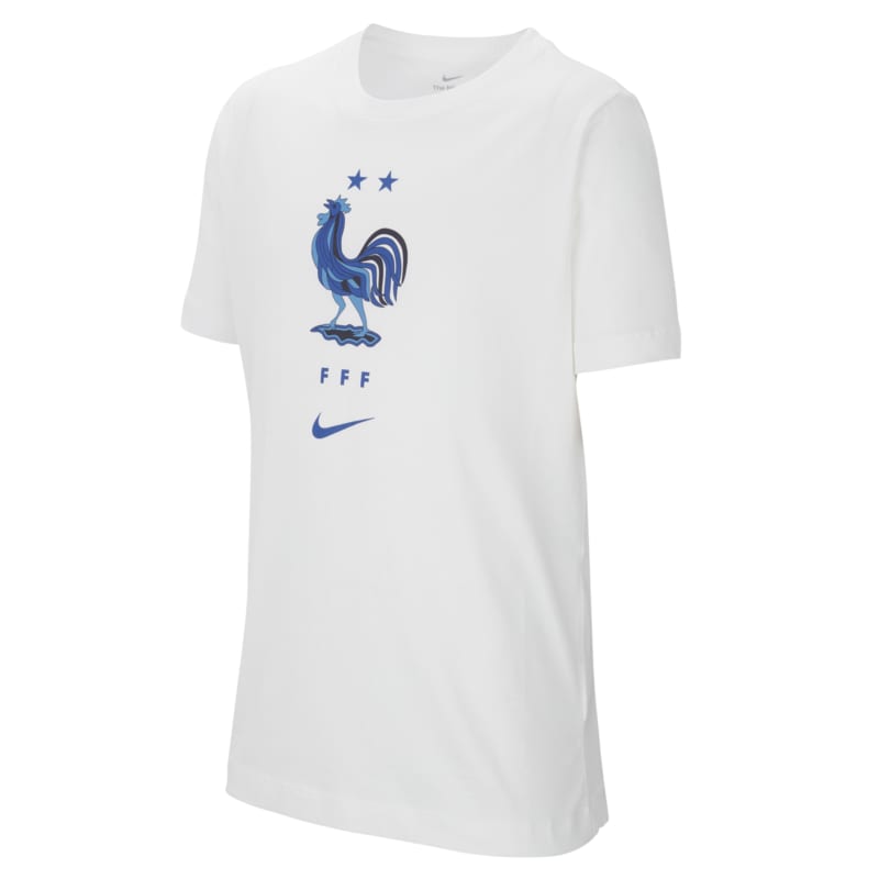 T-shirt dla dużych dzieci Nike Francja - Biel