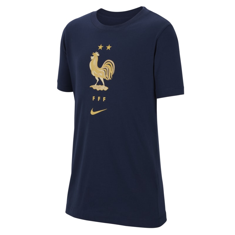 T-shirt dla dużych dzieci Nike Francja - Niebieski