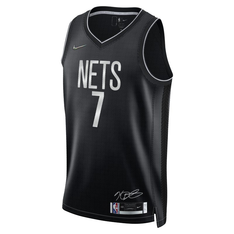 Męska koszulka Nike Dri-FIT NBA Kevin Durant Nets - Czerń