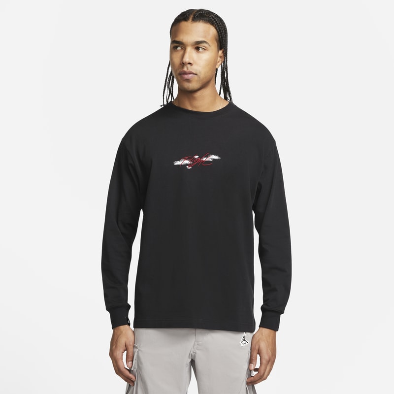 Långärmad t-shirt Jordan Flight Essentials '85 för män - Svart