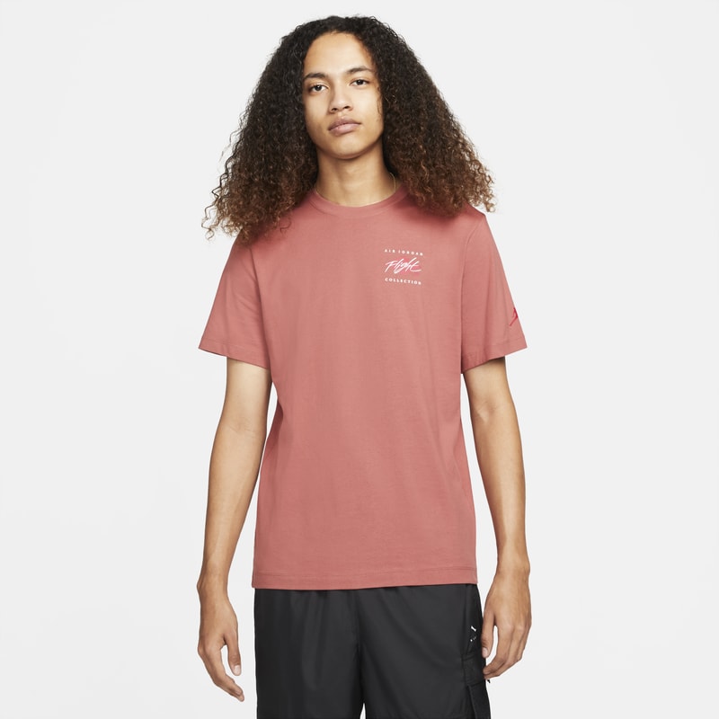 Męski T-shirt z nadrukiem Jordan Flight Essentials - Czerwony