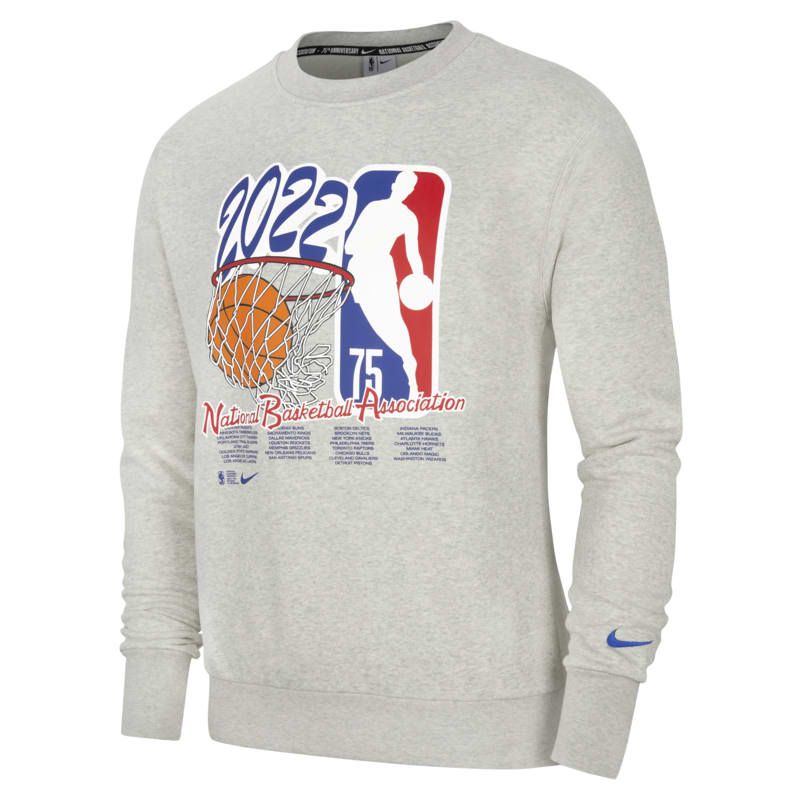 Męska bluza dresowa z dzianiny Nike NBA Team 31 Courtside - Szary