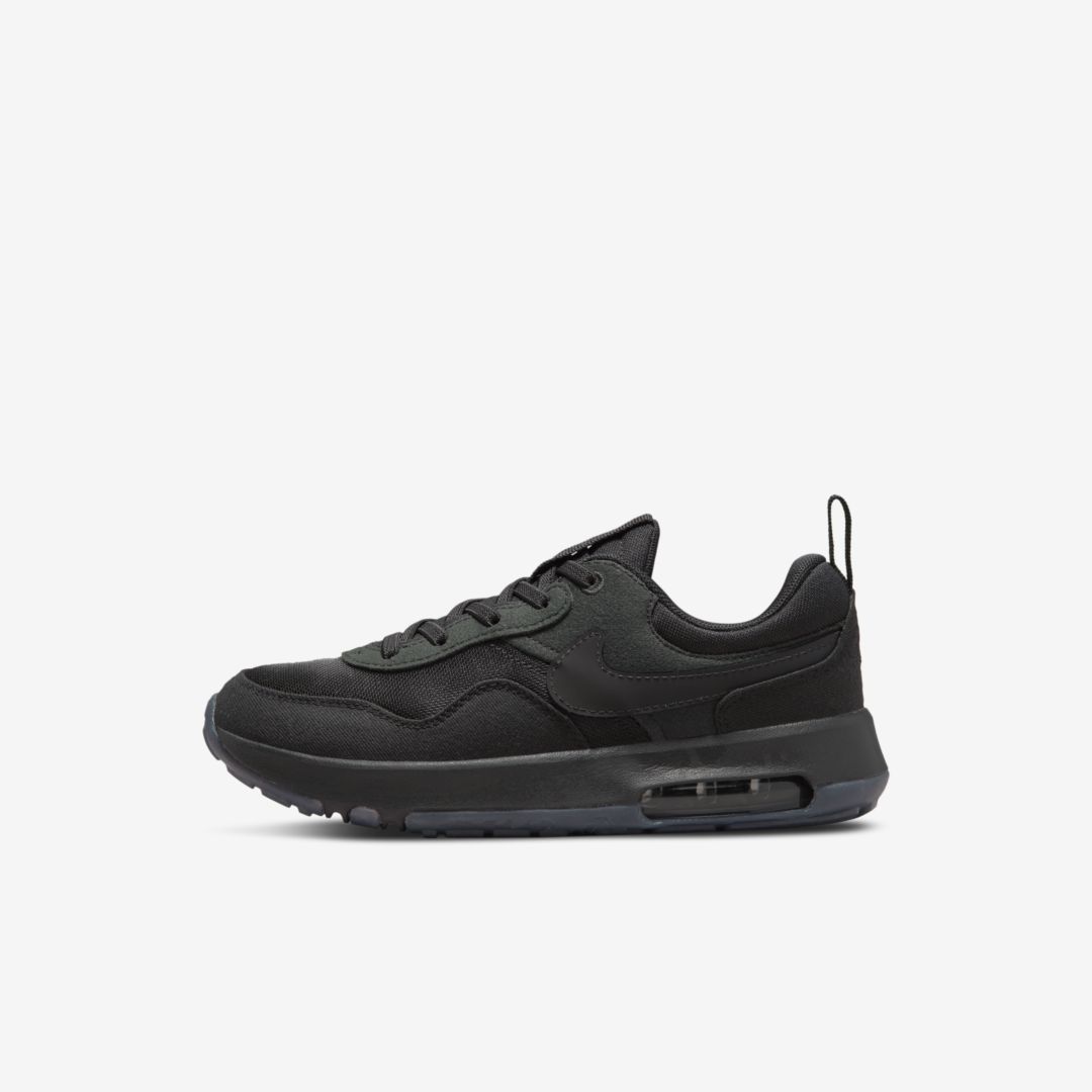 Shop Nike Air Max Motif Little Kids' Shoes In Black,anthracite,black
