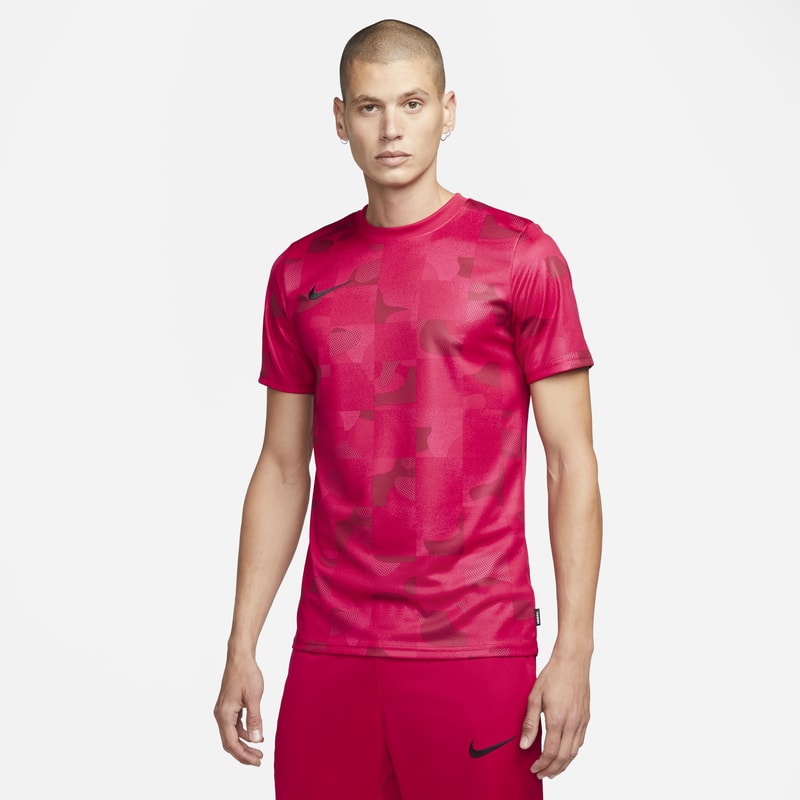 Męska koszulka piłkarska Nike F.C. Dri-FIT - Czerwony