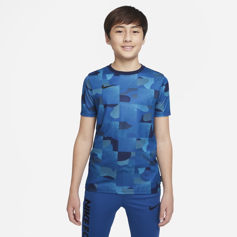 Koszulka piłkarska dla dużych dzieci Nike F.C. Dri-FIT - Niebieski