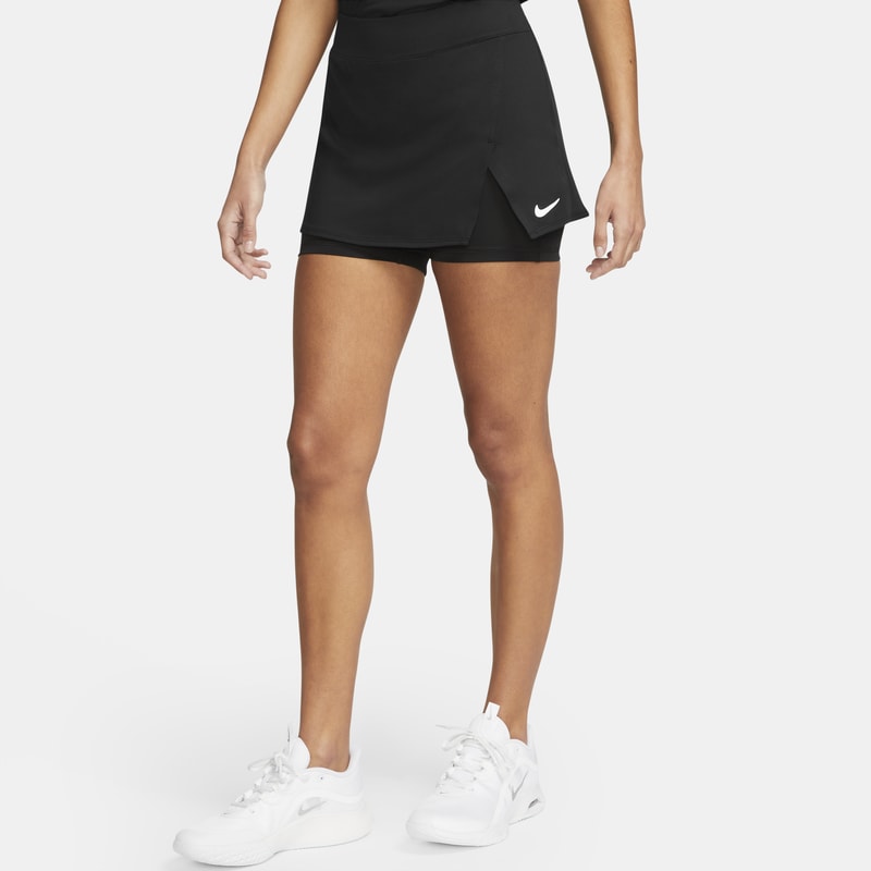 NikeCourt Dri-FIT Victory tenniskjol för kvinnor - Svart