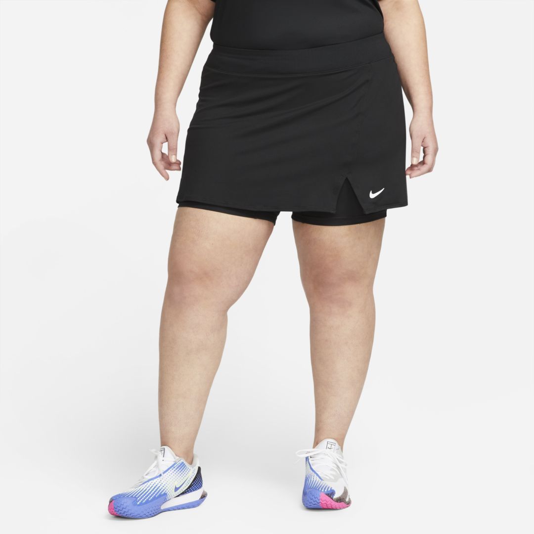 Nike Women's Court Dri-fit Victory Tennis Skirt (plus Size) In Black