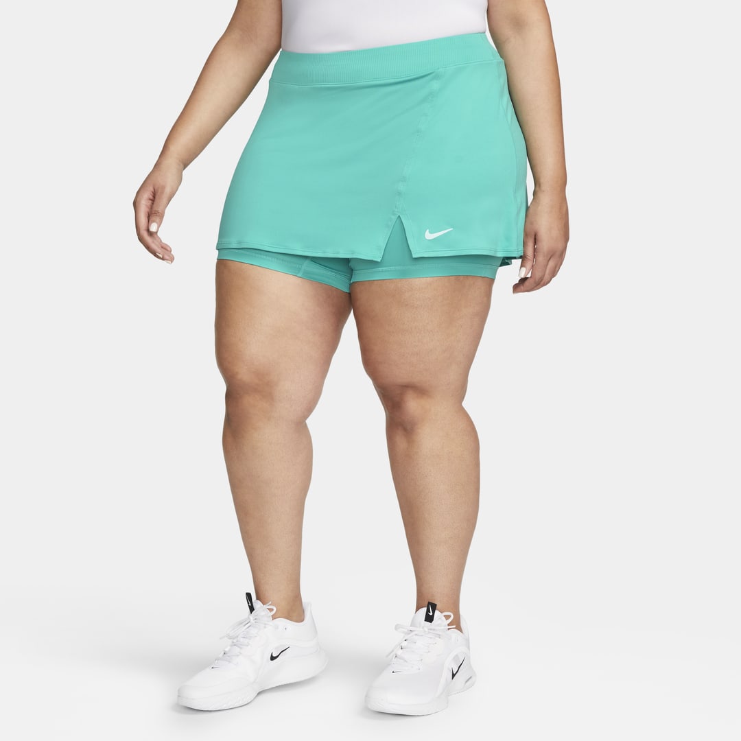Nike Women's Court Dri-fit Victory Tennis Skirt (plus Size) In Green
