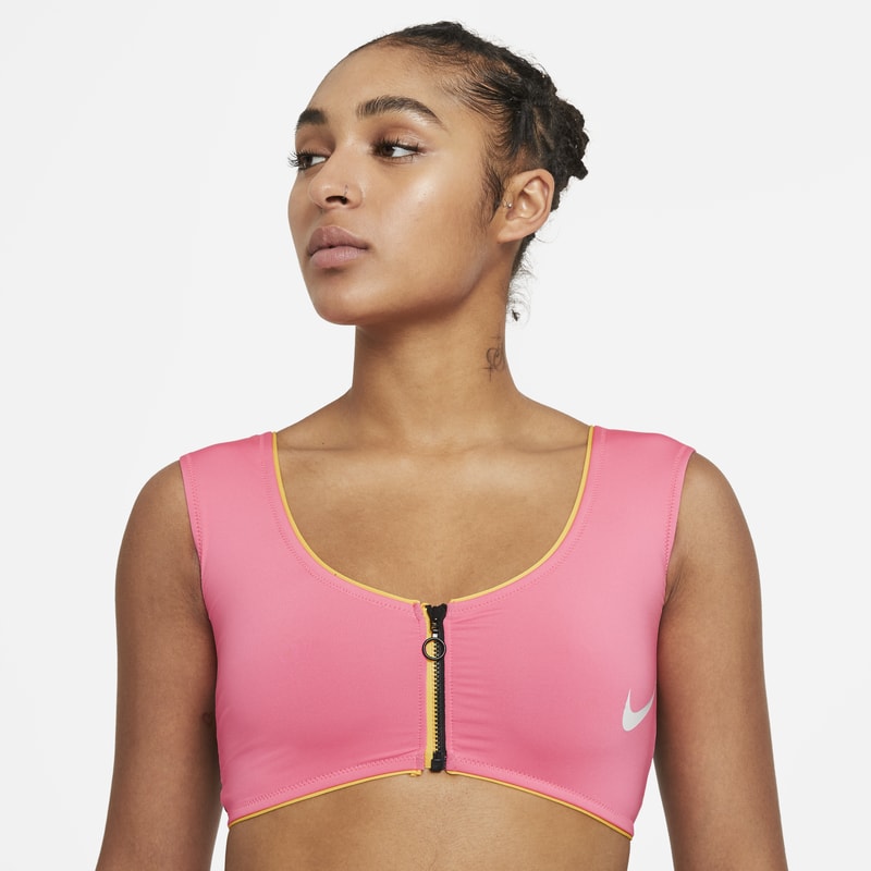 Midkiniöverdel med färgblock Nike för kvinnor - Rosa
