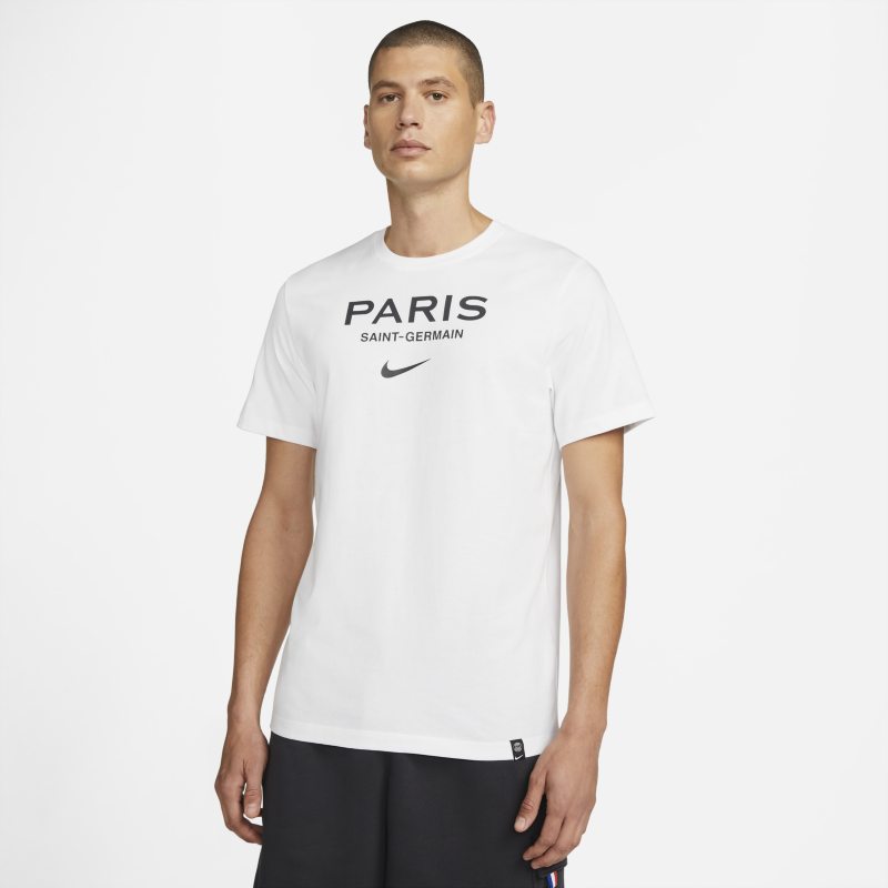 Paris Saint-Germain Swoosh Men's Football T-Shirt - White