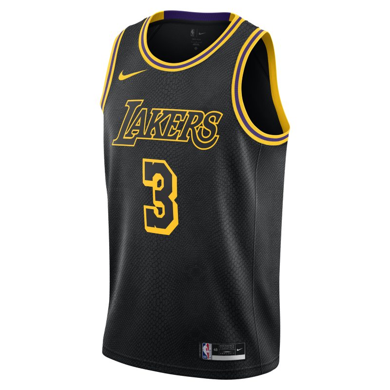 Koszulka Nike NBA Swingman Anthony Davis Lakers - Czerń