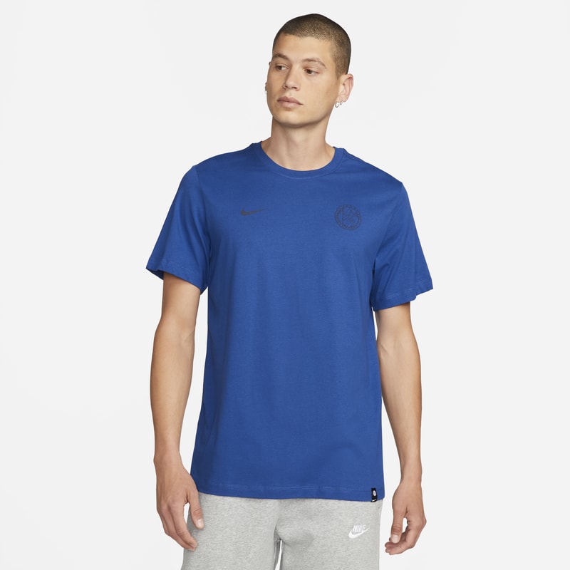 Nike - Męski t-shirt piłkarski chelsea fc voice - niebieski