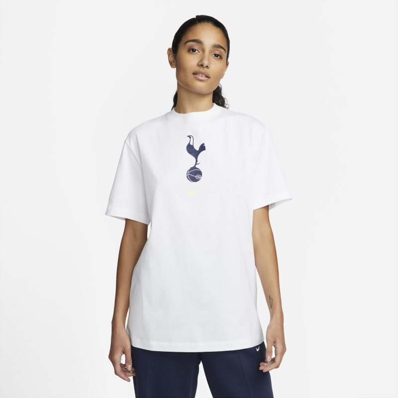Damski T-shirt piłkarski Tottenham Hotspur Crest - Biel