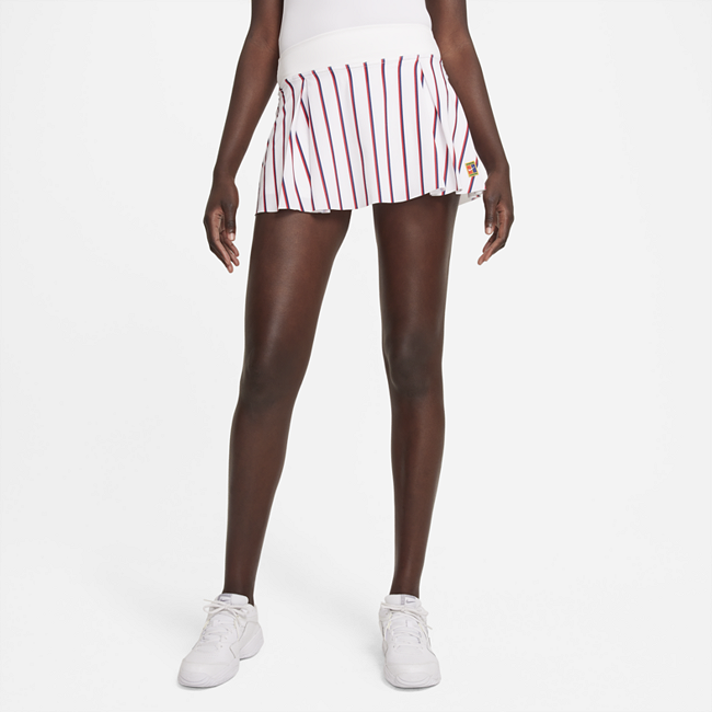 фото Короткая теннисная юбка nike club skirt - белый