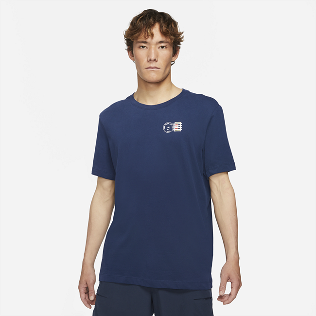 фото Мужская теннисная футболка nikecourt dri-fit - синий