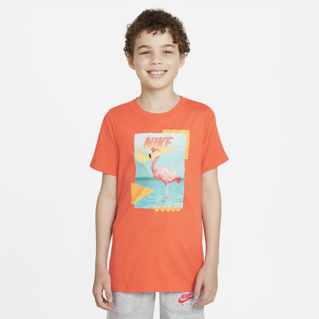 Nike Sportswear Big Kids' T-shirt In Turf Orange