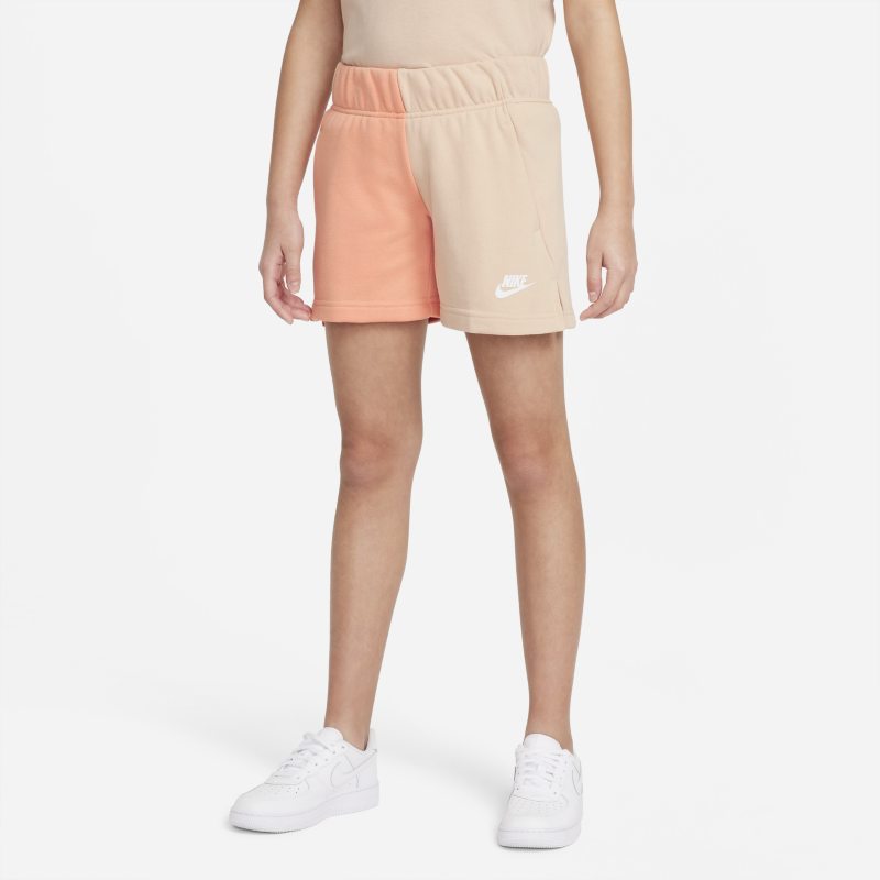 Shorts i frotté Nike Sportswear för ungdom (tjejer) - Brun