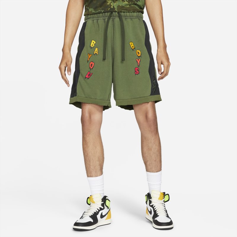 Jordan Dri-FIT Zion Pantalón corto de tejido Fleece - Hombre - Verde Nike