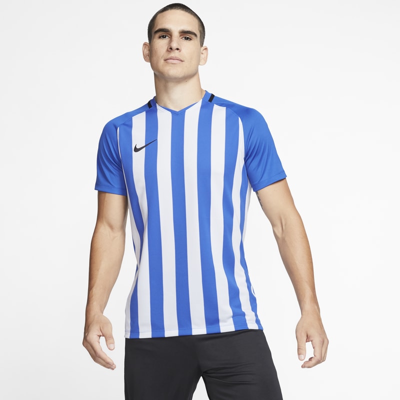 Nike Striped Division 3 Men's Football Shirt - Blue