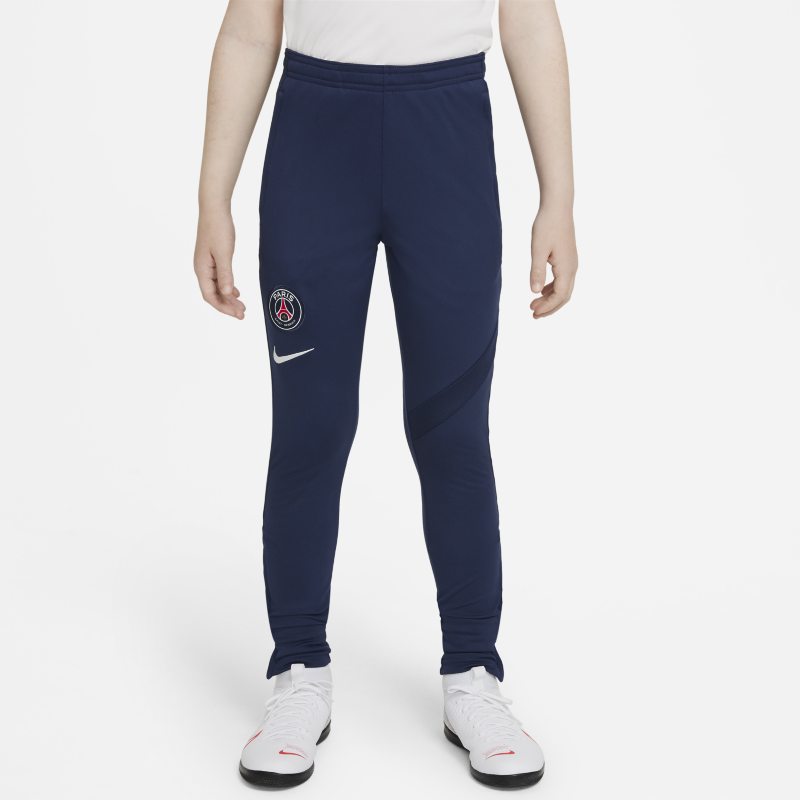 Spodnie piłkarskie dla dużych dzieci Nike Dri-FIT Paris Saint-Germain Academy Pro - Niebieski
