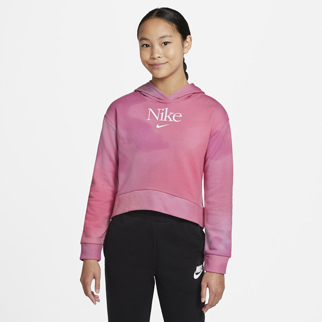 Худи из ткани френч терри для девочек школьного возраста Nike Sportswear - Розовый