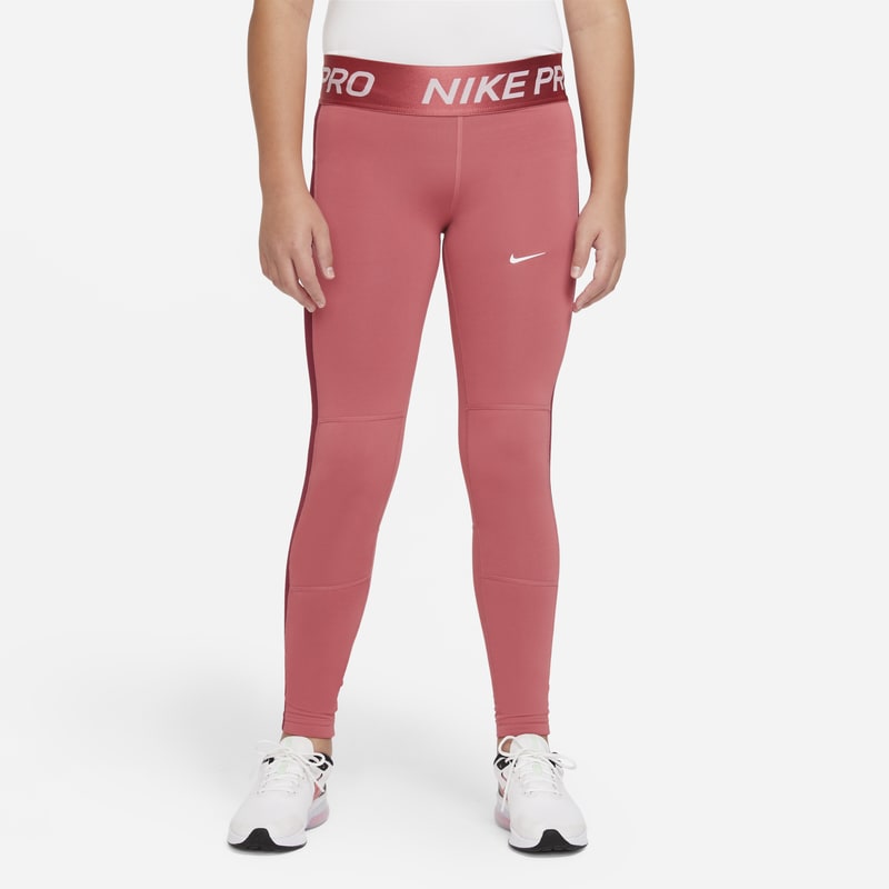 Legginsy dla dużych dzieci (dziewcząt) Nike Pro Warm Dri-FIT - Różowy