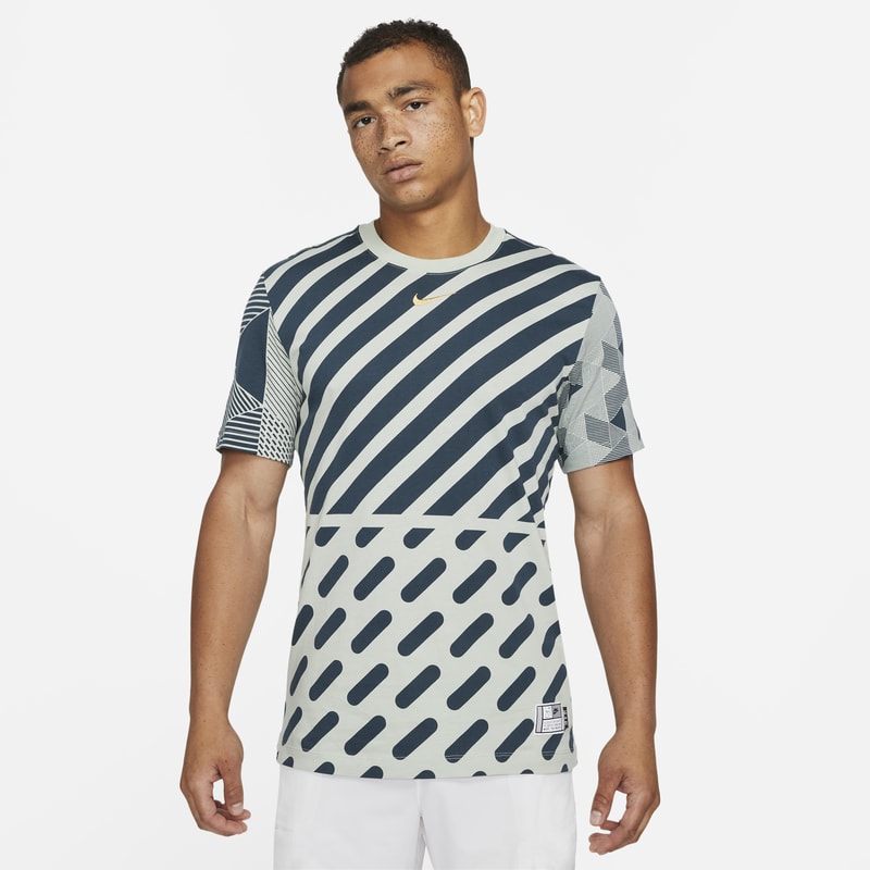 Serena Design Crew Camiseta de tenis con estampado - Verde Nike