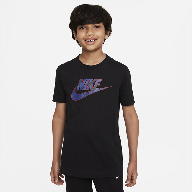 фото Футболка для мальчиков школьного возраста nike sportswear - черный