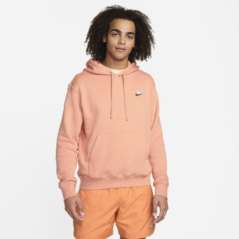 Męska bluza z kapturem Nike Sportswear Club Fleece - Pomarańczowy
