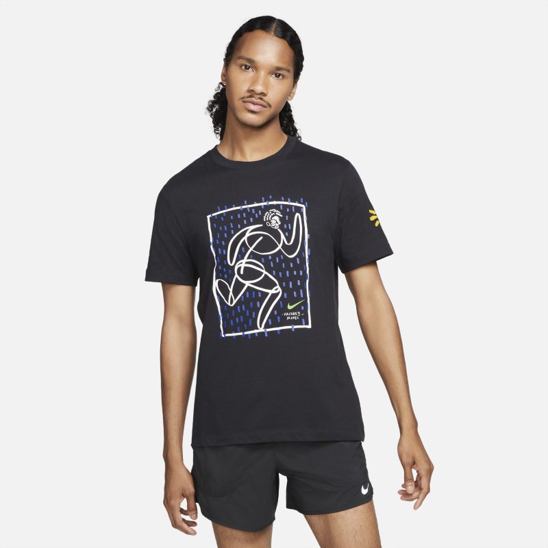 Nike Dri-FIT Hackney Camiseta de running - Negro Nike