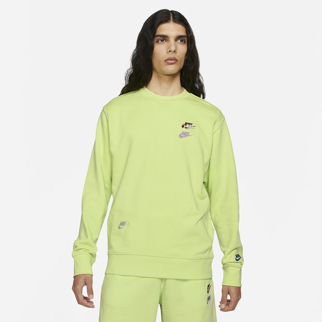 Мужской свитшот из ткани френч терри Nike Sportswear Essentials+ - Желтый