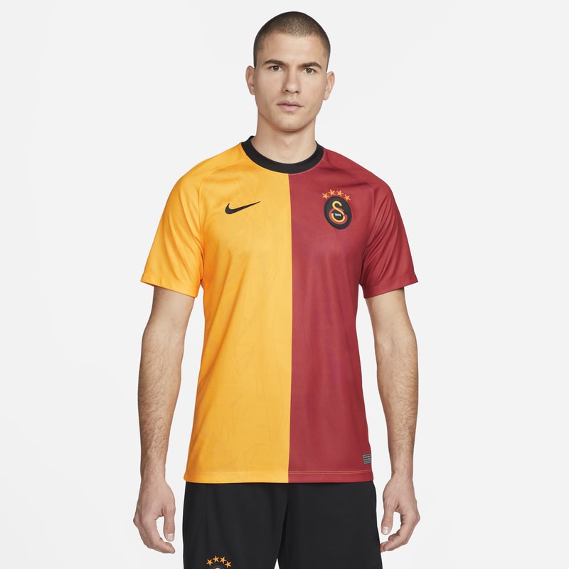 Męska koszulka piłkarska Nike Dri-FIT z krótkim rękawem Galatasaray 2022/23 (wersja domowa) - Pomarańczowy