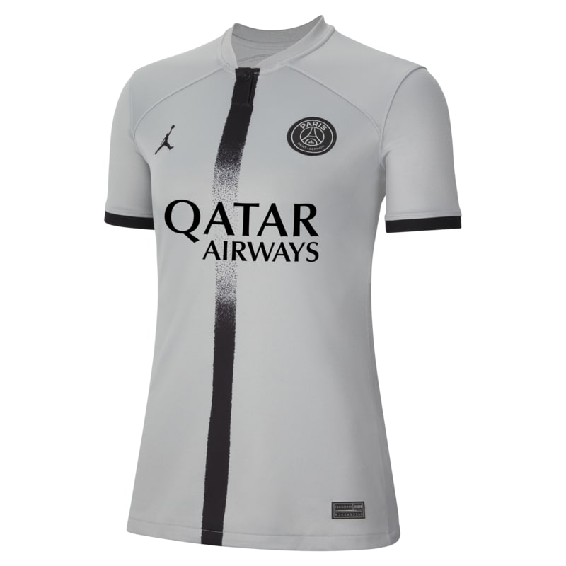 Damska koszulka piłkarska Nike Dri-FIT Paris Saint-Germain Stadium 2022/23 (wersja wyjazdowa) - Szary
