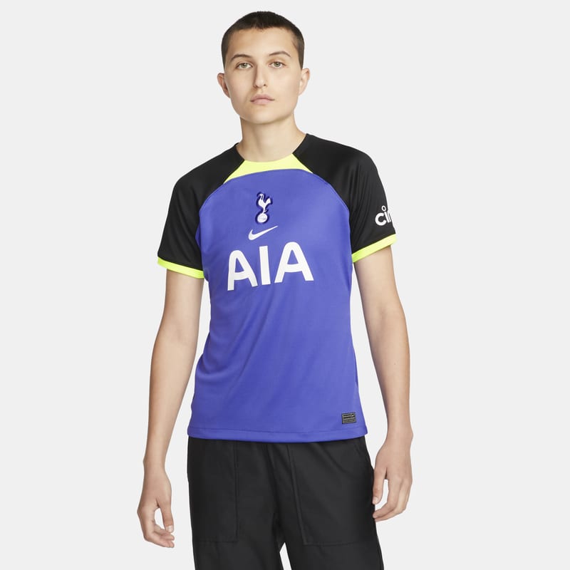 Damska koszulka piłkarska Nike Dri-FIT Tottenham Hotspur Stadium 2022/23 (wersja wyjazdowa) - Niebieski