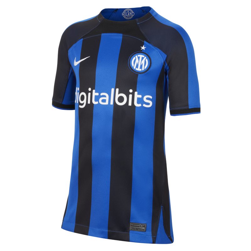 Inter Milan 2022/23 Stadium Home Older Kids' Nike Dri-FIT Football Shirt - Blue